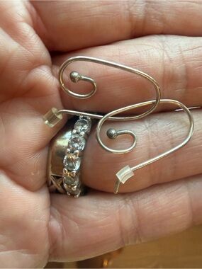 Pandora Jewelry Earring Wires Sterling Silvee NWOT